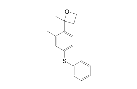 2-Methyl-2-[2-methyl-4-(phenylthio)phenyl]oxetane