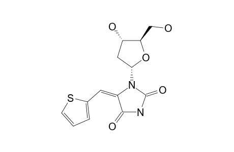 (Z)-1-(2-DEOXY-ALPHA-D-ERYTHRO-PENTOFURANOSYL)-5-(2-THIENYLMETHYLENE)-2,4-IMIDAZOLIDINEDIONE