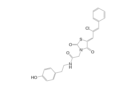 3-thiazolidineacetamide, 5-[(2Z)-2-chloro-3-phenyl-2-propenylidene]-N-[2-(4-hydroxyphenyl)ethyl]-2,4-dioxo-, (5Z)-