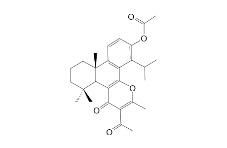 (4ba,8ab)-11-acetoxy-3-acetyl-2,5,5,8a-tetramethyl-12-methylethyl-4b,5,6,7,8,8a-hexahydro-4H-phenanthro[9,10-b]pyran-4-one