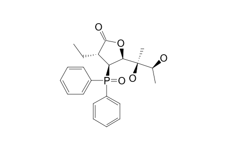 (3RS,4SR,5SR)-4-DIPHENYLPHOSPHINOYL-5-[(1RS,2SR)-1,2-DIHYDROXY-1-METHYLPROPYL]-3-ETHYLTETRAHYDROFURAN-2-ONE;SYN,SYN-ISOMER