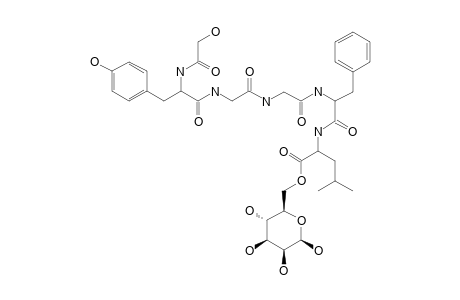 6-O-(L-TYROSILGLYCYLGLYCYL-L-PHENYLALANYL-L-LEUCYL)-BETA-D-MANOPYRANOSE