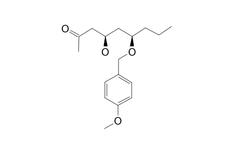 (SYN)-(4R,6R)-4-HYDROXY-6-(4-METHOXYBENZYLOXY)-NONAN-2-ONE;MAJOR-DIASTEREOMER