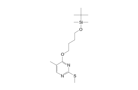 4-(TERT.-BUTYLDIMETHYLSILOXYBUTYLOXY)-5-METHYL-2-(METHYLSULFANYL)-PYRIMIDINE