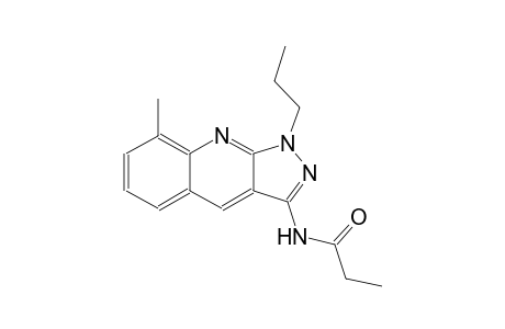 N-(8-methyl-1-propyl-1H-pyrazolo[3,4-b]quinolin-3-yl)propanamide