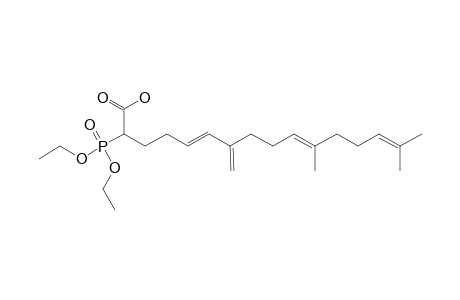 2-(DIETHOXYPHOSPHINYL)-7-METHYLENYL-11,15-DIMETHYL-5E,10E,14-HEXADECATRIENOIC-ACID