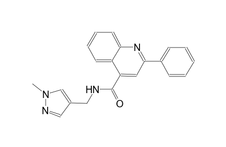 N-[(1-methyl-1H-pyrazol-4-yl)methyl]-2-phenyl-4-quinolinecarboxamide