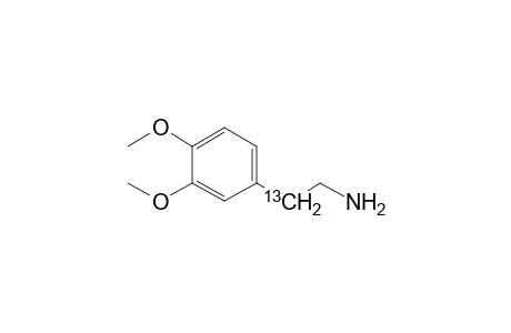 2-[3',4'-Dimethoxyphenyl]-(2-13C)-ethylamine