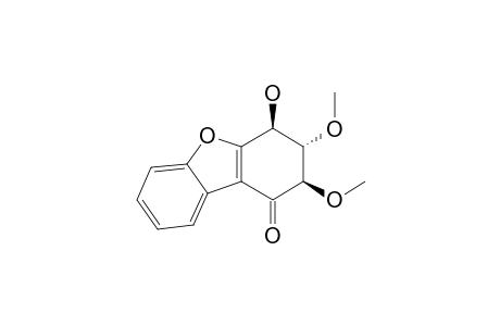 RIBISIN_C;(2-R,3-S,4-S)-2,3-DIMETHOXY--4-HYDROXY-3,4-DIHYDRO--1-(2-H)-DIBENZOFURANONE