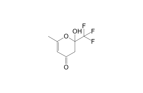 2-Hydroxy-6-methyl-2-(trifluoromethyl)-2H-pyran-4(3H)-one