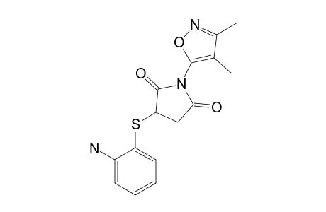 2-[(o-aminophenyl)thio]-N-(3,4-dimethyl-5-isoxazolyl)succinimide