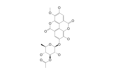 3-O-METHYL-4'-(3''-O-ACETYL)-ALPHA-L-RHAMNOPYRANOSYLELLAGIC_ACID