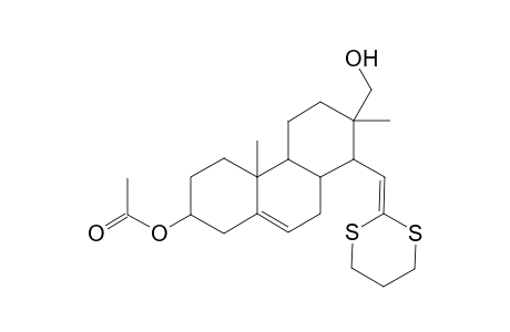 2-Phenanthrenemethanol, 7-acetoxy-2,4b-dimethyl-1-(1,3-dithian-2-ylmethylene)-1,2,3,4,4a,4b,5,6,7,8,10,10a-dodecahydro-