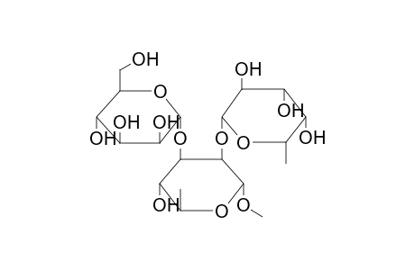 METHYL 2-O-(BETA-L-FUCOPYRANOSYL)-3-O-(ALPHA-D-MANNOPYRANOSYL)-ALPHA-L-RHAMNOPYRANOSE