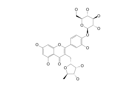 PLEIOSIDE-C;LUTEOLIN-3-(2'''-METHYLENE-3''',4'''-DIHYDROXY-5'''-METHYLTETRAHYDROFURAN)-4'-O-BETA-D-GLUCOPYRANOSIDE