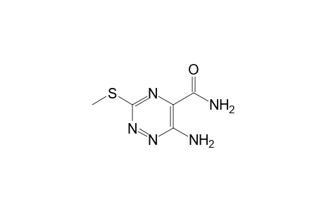 6-Amino-3-(methylthio)-1,2,4-triazine-5-carboxamide