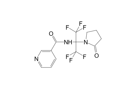 3-Pyridinecarboxamide, N-[2,2,2-trifluoro-1-(2-oxo-1-pyrrolidinyl)-1-(trifluoromethyl)ethyl]-