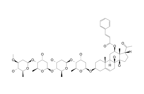 IKEMAGENIN-3-O-BETA-D-OLEANDROPYRANOSYL-(1->4)-BETA-D-DIGITOXOPYRANOSYL-(1->4)-BETA-D-DIGITOXOPYRANOSYL-(1->4)-BETA-D-DIGITOXOPYRANOSIDE