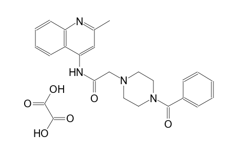 2-(4-benzoyl-1-piperazinyl)-N-(2-methyl-4-quinolinyl)acetamide oxalate