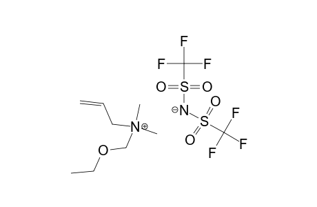 ALLYLDIMETHYLETHOXYMETHYLAMMONIUM-BIS-(TRIFLUOROMETHANESULFONYL)-IMIDE;[A(EOM)MM]-AM-TFSI