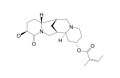 CAJANIFOLINE;3-BETA-HYDROXYLUPANINE-13-ALPHA-O-ANGELATE;(Z)-2-METHYL-2-BUTENOIC-ACID-[2S-(2-ALPHA,7-BETA,7A-BETA,10-BETA,14-BETA,14A-ALPHA)]-DODECA