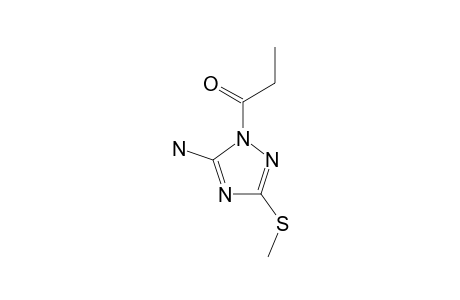 5-AMINO-3-METHYLTHIO-1-PROPIONYL-1H-1,2,4-TRIAZOLE