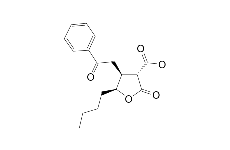 (3R,4S,5S)-2-OXO-4-(2-OXO-2-PHENYLETHYL)-5-N-BUTYL-TETRAHYDROFURAN-3-CARBOXYLIC-ACID