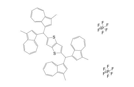 2,5-THIENO-[3,2-B]-THIOPHENEDIYLBIS-[BIS-(3-METHYL-1-AZULENYL)-METHYLIUM]-BIS-(HEXAFLUOROPHOSPHATE)