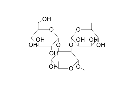 METHYL 3-O-(ALPHA-D-GLUCOPYRANOSYL)-2-O-(ALPHA-L-RHAMNOPYRANOSYL)-ALPHA-L-RHAMNOPYRANOSIDE