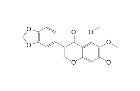 5,6-DIMETHOXY-7-HYDROXY-3',4'-METHYLENDIOXY-ISOFLAVONE