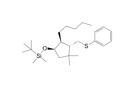 tert-Butyl((1R,2S,3S)-4,4-dimethyl-2-pentyl-3-(phenylthiomethyl)cyclopentyloxy)dimethylsilane