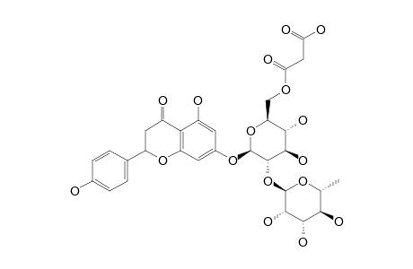 NARINGIN-6''-MALONATE;NARINGENIN-7-(2''-O-ALPHA-L-RHAMNOPYRANOSYL)-BETA-D-GLUCOPYRANOSIDE-6''-MALONATE