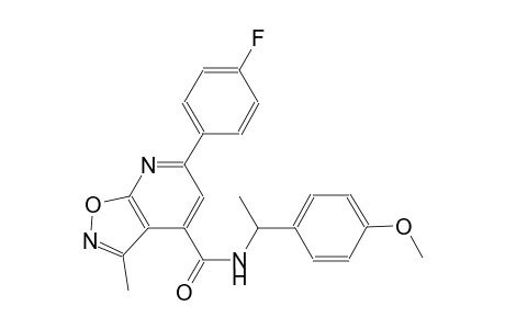 isoxazolo[5,4-b]pyridine-4-carboxamide, 6-(4-fluorophenyl)-N-[1-(4-methoxyphenyl)ethyl]-3-methyl-