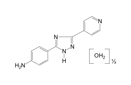 5-(p-AMINOPHENYL)-3-(4-PYRIDYL)-s-TRIAZOLE, HEMIHYDRATE