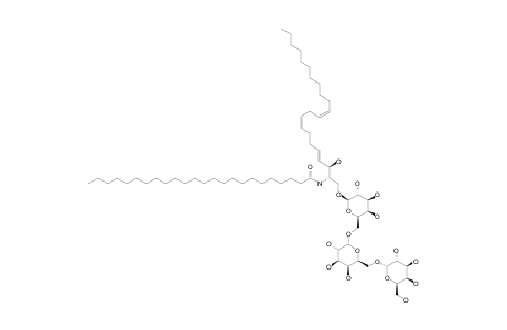 #1;N-TETRACOSANOYL-1-O-[ALPHA-D-GALACTOPYRANOSYL-(1->6)-ALPHA-D-GALACTOPYRANOSYL-(1->6)-BETA-D-GALACTOPYRANOSYL]-(4E,8Z,11Z)-DECOSASPHINGATRIENINE