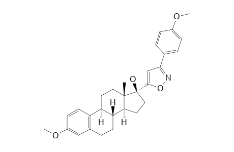 3-METHOXY-17-ALPHA-[3'-(4''-METHOXY)-PHENYL-ISOXAZOL-5'-YL]-ESTRA-1,3,5(10)-TRIEN-17-BETA-OL