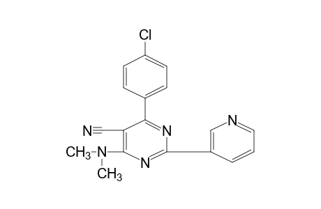 4-(p-CHLOROPHENYL)-6-(DIMETHYLAMINO)-2-(3-PYRIDYL)-5-PYRIMIDINECARBONITRILE