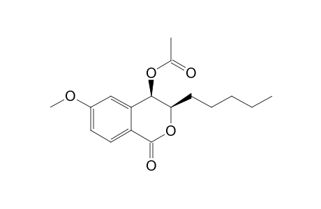 (3-R,4-R)-(-)-6-METHOXY-3,4-DIHYDRO-3-N-PENTYL-4-ACETOXY-1H-2-BENZOPYRAN-1-ONE