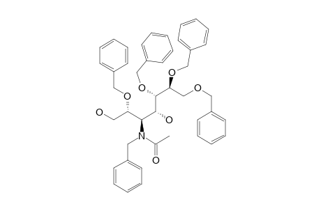 3-(N-ACETYL-N-BENZYLAMINO)-2,5,6,7-TETRA-O-BENZYL-3-DEOXY-D-GLYCERO-D-GALACTO-HEPTITOL,MAJOR-ISOMER