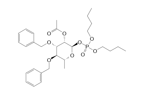 DI-N-BUTYL-(2-O-ACETYL-3,4-DI-O-BENZYL-ALPHA-L-RHAMNOPYRANOSYL)-PHOSPHATE