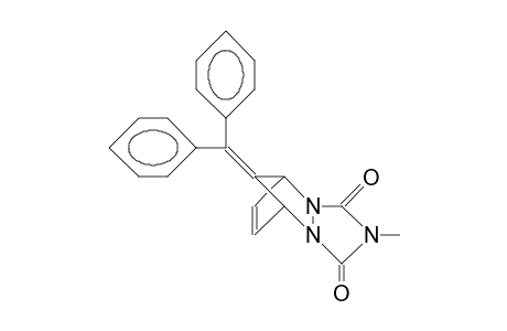 10-Diphenylmethylidene-4-methyl-2,4,6-triaza-tricyclo(5.2.1.0/2,6/)dec-8-ene-3,5-dione