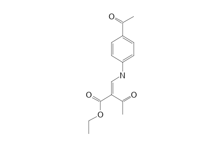 2-((4-ACETYLANILINO)-METHYLIDENE)-2-ACETYL-ETHYLACETATE;ISOMER-#1