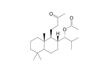 13-Methyl-14R-acetoxy-13,14-seco-totaran-13-one