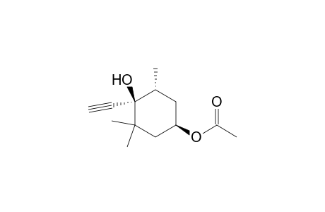 1,4-Cyclohexanediol, 1-ethynyl-2,2,6-trimethyl-, 4-acetate, [1S-(1.alpha.,4.alpha.,6.beta.)]-