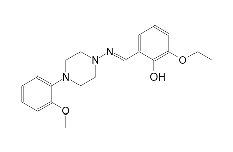 phenol, 2-ethoxy-6-[(E)-[[4-(2-methoxyphenyl)-1-piperazinyl]imino]methyl]-