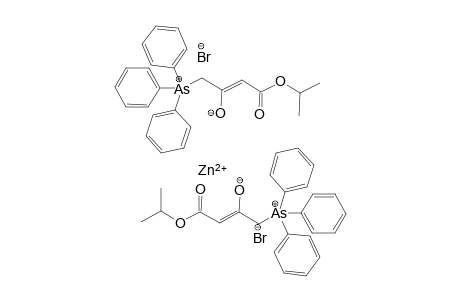 Bis((2Z)-4-oxo-4-(propan-2-yloxy)-1-(triphenylarsaniumyl)but-2-en-2-olate) zinc(II) dibromide