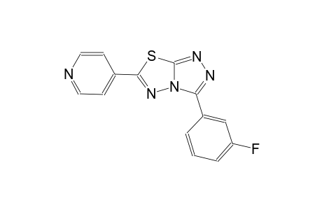 [1,2,4]triazolo[3,4-b][1,3,4]thiadiazole, 3-(3-fluorophenyl)-6-(4-pyridinyl)-