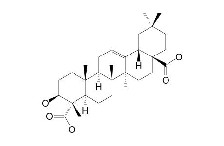 GYPSOGENIC-ACID;3-BETA-HYDROXY-OLEAN-12-EN-23,28-DIOIC-ACID