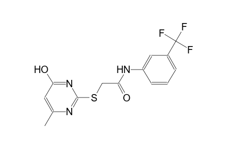 2-[(4-Methyl-6-oxo-1,6-dihydro-2-pyrimidinyl)sulfanyl]-N-[3-(trifluoromethyl)phenyl]acetamide