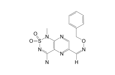 4-AMINO-1-METHYL-6-[(BENZYLOXYIMINO)-METHYL]-PYRAZINO-[2,3-C]-1,2,6-THIADIAZINE-2,2-DIOXIDE;Z-ISOMER